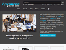 Tablet Screenshot of powercare.co.uk